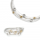 GALA DESIGN J0072 STALEN COLLIER MET ZILVER/VERGULD ZILVER ELEMENTEN LUNA GOLD GALA DESIGN J0072 STALEN COLLIER MET ZILVER/VERGULD ZILVER ELEMENTEN LUNA GOLD