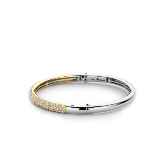 TI SENTO 2874ZY VERGULD ZILVEREN BANGLE MET ZIRKONIA