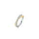 TI SENTO 7913YP ZILVER VERGULDE RING MET ZIRKONIA CROSSOVER