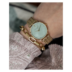 ROSEFIELD UGGSG-U37 DAMESHORLOGE VERGULD STAAL THE UPPER EAST SIDE GREEN PEARL GOLD