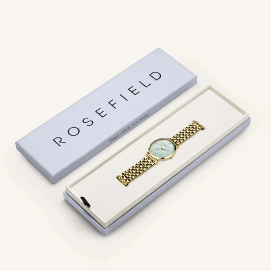 ROSEFIELD UGGSG-U37 DAMESHORLOGE VERGULD STAAL THE UPPER EAST SIDE GREEN PEARL GOLD ROSEFIELD UGGSG-U37 DAMESHORLOGE VERGULD STAAL THE UPPER EAST SIDE GREEN PEARL GOLD