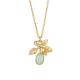 RABINOVICH 79602308 GOUD OP ZILVER CHOKER MET CHALCEDOON EN ZIRKONIA VITALITY RABINOVICH 79602308 GOUD OP ZILVER CHOKER MET CHALCEDOON EN ZIRKONIA VITALITY