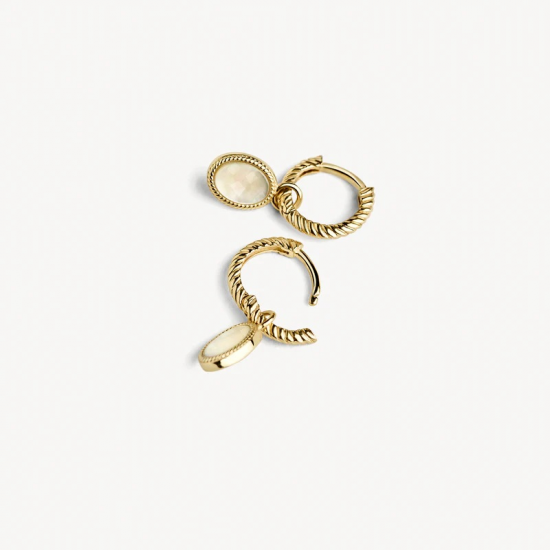 BLUSH 9078YMP GEELGOUDEN OORBEDELS MET PARELMOER