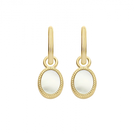 BLUSH 9078YMP GEELGOUDEN OORBEDELS MET PARELMOER