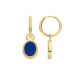 BLUSH 9078YLA GEELGOUDEN OORBEDELS MET LAPIS LAZULI