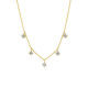 BLUSH 3157YZI GEELGOUDEN COLLIER MET ZIRKONIA HANGERTJES