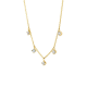 BLUSH 3157YZI GEELGOUDEN COLLIER MET ZIRKONIA HANGERTJES