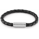 TOMMY HILFIGER JEWELS TJ2790479 ARMBAND ZWART LEER EXPLODED BRAID