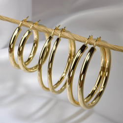 MONZARIO 582-O GEEL 14K. GEELGOUDEN OORRINGEN