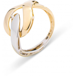 MONZARIO 876-R BIC 14K. BICOLOR GOUDEN RING