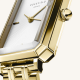 ROSEFIELD OWGSG-O60 DAMESHORLOGE VERGULD STAAL THE OCTAGON XS WHITE SUNRAY STEEL GOLD