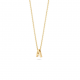 BLUSH 3155YGO_A GEELGOUDEN COLLIER MET LETTER A