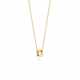 BLUSH 3155YGO_D GEELGOUDEN COLLIER MET LETTER D