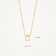 BLUSH 3155YGO_D GEELGOUDEN COLLIER MET LETTER D