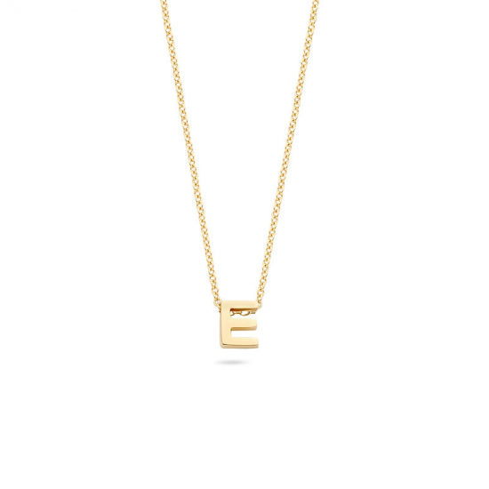 BLUSH 155Y3GO_E GEELGOUDEN COLLIER MET LETTER E