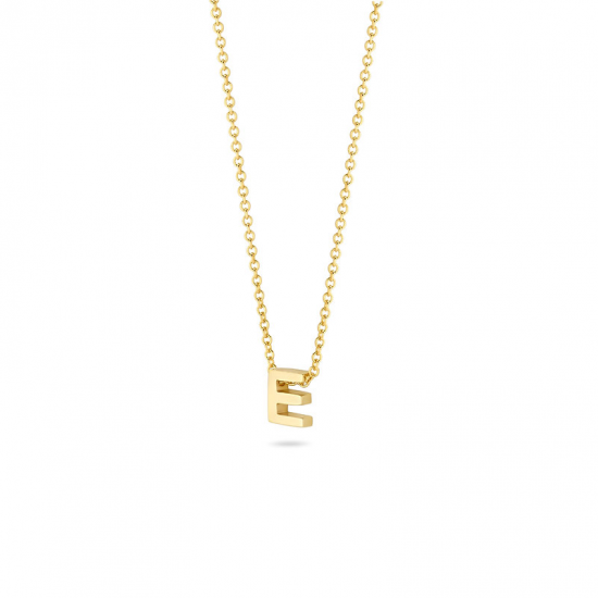 BLUSH 155Y3GO_E GEELGOUDEN COLLIER MET LETTER E