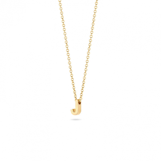 BLUSH 155Y3GO_J GEELGOUDEN COLLIER MET LETTER J