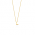 BLUSH 155Y3GO_L GEELGOUDEN COLLIER MET LETTER L