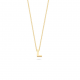 BLUSH 155Y3GO_L GEELGOUDEN COLLIER MET LETTER L