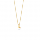 BLUSH 155Y3GO_L GEELGOUDEN COLLIER MET LETTER L