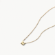 BLUSH 3155YGO_M GEELGOUDEN COLLIER MET LETTER M