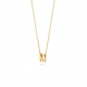 BLUSH 3155YGO_M GEELGOUDEN COLLIER MET LETTER M