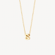 BLUSH 155Y3GO_S GEELGOUDEN COLLIER MET LETTER S