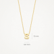 BLUSH 155Y3GO_S GEELGOUDEN COLLIER MET LETTER S