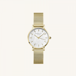 ROSEFIELD SMGMG-S06 DAMESHORLOGE STAAL SMALL EDIT MOP MESH GOLD