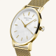ROSEFIELD RMGMG-R06 DAMESHORLOGE VERGULD STAAL PEARL EDIT MESH WHITE MOP GOLD ROSEFIELD RMGMG-R06 DAMESHORLOGE VERGULD STAAL PEARL EDIT MESH WHITE MOP GOLD