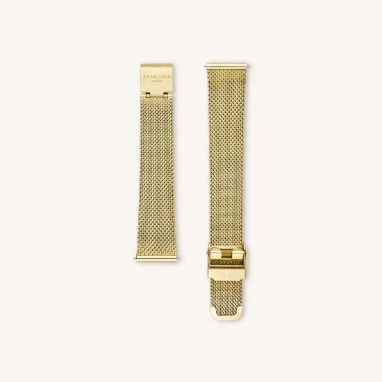 ROSEFIELD RMGMG-R06 DAMESHORLOGE VERGULD STAAL PEARL EDIT MESH WHITE MOP GOLD ROSEFIELD RMGMG-R06 DAMESHORLOGE VERGULD STAAL PEARL EDIT MESH WHITE MOP GOLD