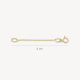 BLUSH 3058YGO-3 GEELGOUDEN VERLENGCOLLIER 0.6MM