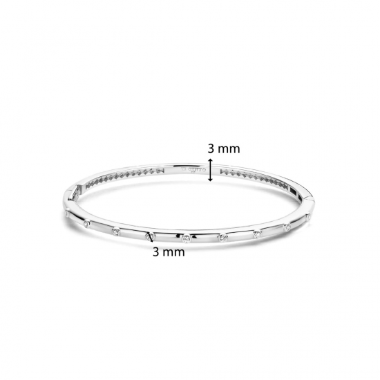 TI SENTO 23031ZI ZILVEREN BANGLE MET ZIRKONIA