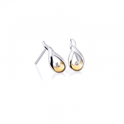 GALA DESIGN J0130 ZILVEREN OORKNOPPEN ZIRKONIA PIERROT