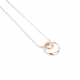 GALA DESIGN J0128 ZILVEREN COLLIER MET VERGULD ZILVEREN HANGER SOLAR GALA DESIGN J0128 ZILVEREN COLLIER MET VERGULD ZILVEREN HANGER SOLAR