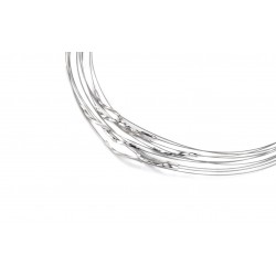 GALA DESIGN J0150 STALEN COLLIER MET ZILVEREN ELEMENTEN SONIC SQUARE