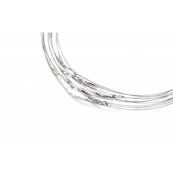 GALA DESIGN J0150 STALEN COLLIER MET ZILVEREN ELEMENTEN SONIC SQUARE