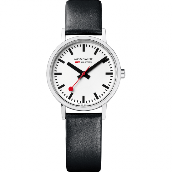 MONDAINE M658.30323.11SBBV DAMESHORLOGE STAAL 30MM. CLASSIC