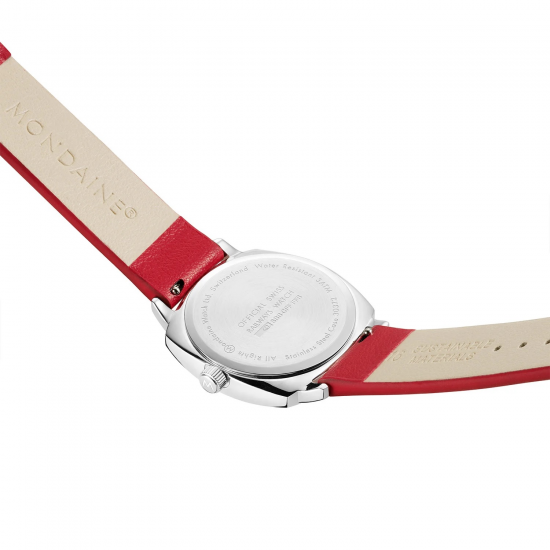 MONDAINE MSL.31110.LCV DAMESHORLOGE STAAL 31MM. PETITE CUSHION MONDAINE MSL.31110.LCV DAMESHORLOGE STAAL 31MM. PETITE CUSHION