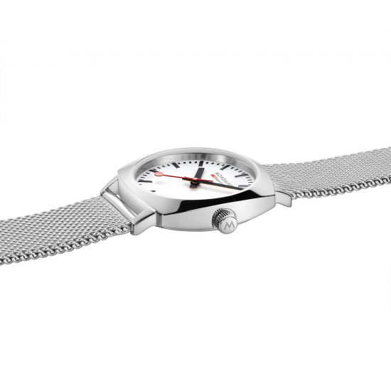 MONDAINE MSL.31110.SM DAMESHORLOGE STAAL 31MM. PETITE CUSHION