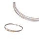 GALA DESIGN J0149 STALEN ARMBAND MET ZILVER/VERGULD ZILVER ELEMENTEN SUBLIME GOLD