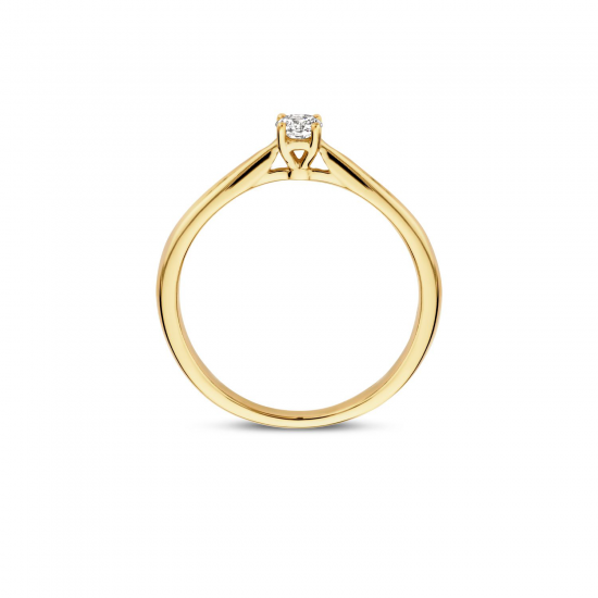 BLUSH LG1000Y GEELGOUDEN RING MET LAB GROWN DIAMOND 0.15CT