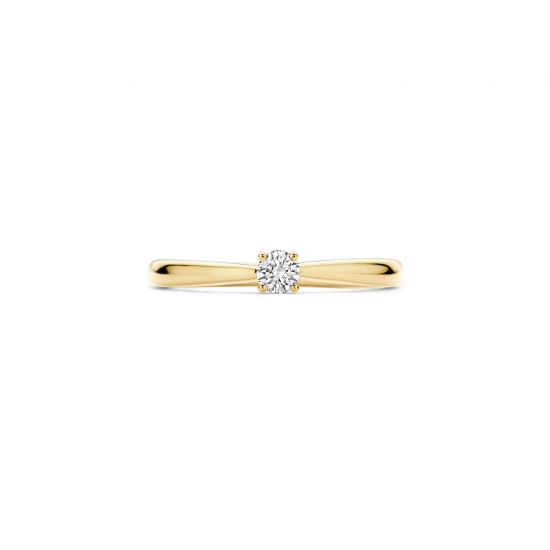 BLUSH LG1000Y GEELGOUDEN RING MET LAB GROWN DIAMOND 0.15CT