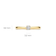 BLUSH LG1000Y GEELGOUDEN RING MET LAB GROWN DIAMOND 0.15CT