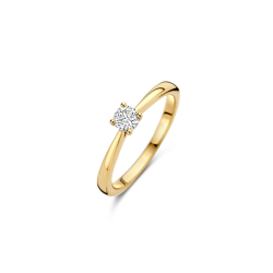 BLUSH LG1001Y GEELGOUDEN RING MET LAB GROWN DIAMOND 0.25CT