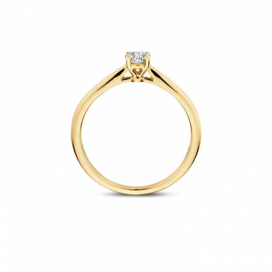 BLUSH LG1001Y GEELGOUDEN RING MET LAB GROWN DIAMOND 0.25CT