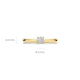 BLUSH LG1001Y GEELGOUDEN RING MET LAB GROWN DIAMOND 0.25CT