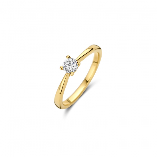 BLUSH LG1002Y GEELGOUDEN RING MET LAB GROWN DIAMOND 0.35CT