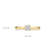 BLUSH LG1002Y GEELGOUDEN RING MET LAB GROWN DIAMOND 0.35CT