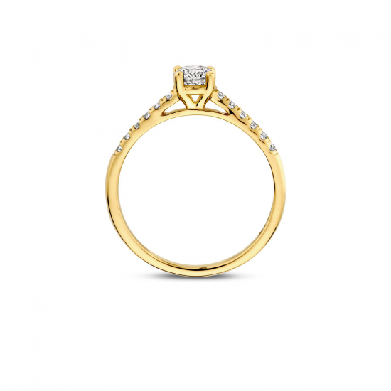 BLUSH LG1006Y GEELGOUDEN RING MET LAB GROWN DIAMOND 0.58CT